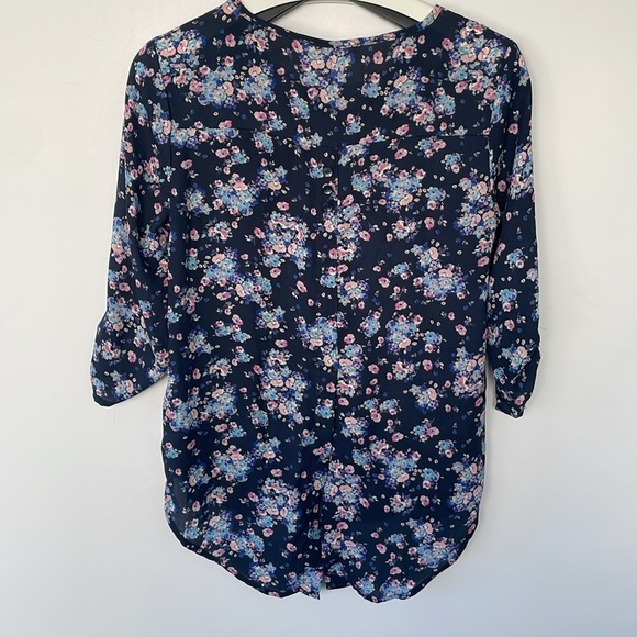 Pink Republic Blue and Pink Floral Blouse Small - Picture 10 of 16